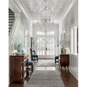 Traditional Crystal 37'' Hand Cut Crystal Polished Chrome Chandelier