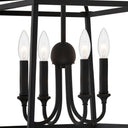Libby Langdon Sylvan 16'' Black Forged Semi Flush Mount