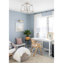 Libby Langdon Sylvan 16'' Polished Nickel Semi Flush Mount