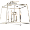 Libby Langdon Sylvan 16'' Polished Nickel Semi Flush Mount