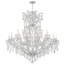 Maria Theresa 46'' Hand Cut Crystal Polished Chrome Chandelier