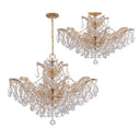 Maria Theresa 29'' Hand Cut Crystal Gold Chandelier