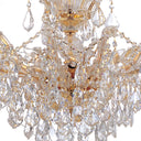 Maria Theresa 29'' Hand Cut Crystal Gold Chandelier