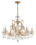 Filmore 29'' Swarovski Spectra Crystal Antique Gold Chandelier