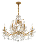 Filmore 29'' Swarovski Spectra Crystal Antique Gold Chandelier