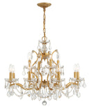 Filmore 29'' Swarovski Spectra Crystal Antique Gold Chandelier