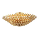 Broche 24'' Antique Gold Semi Flush Mount