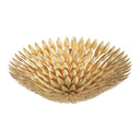 Broche 24'' Antique Gold Semi Flush Mount
