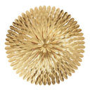 Broche 24'' Antique Gold Semi Flush Mount