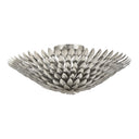 Broche 24'' Antique Silver Semi Flush Mount