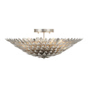 Broche 24'' Antique Silver Semi Flush Mount