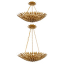 Broche 24.5'' Antique Gold Chandelier