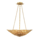 Broche 24.5'' Antique Gold Chandelier