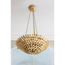 Broche 24.5'' Antique Gold Chandelier