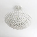Broche 24.5'' Matte White Semi Flush Mount