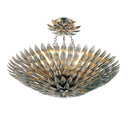 Broche 24.5'' Antique Silver Chandelier