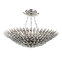 Broche 24.5'' Antique Silver Semi Flush Mount