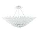 Broche 30'' Matte White Semi Flush Mount