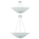 Broche 30'' Matte White Semi Flush Mount