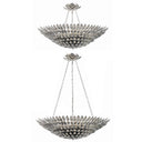Broche 30'' Antique Silver Semi Flush Mount