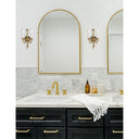 Lexsi 8'' Olde Brass Sconce