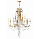 Arcadia 32.5'' Antique Gold Chandelier