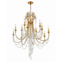 Arcadia 32.5'' Antique Gold Chandelier
