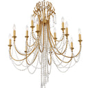 Arcadia 32.5'' Antique Gold Chandelier