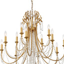 Arcadia 32.5'' Antique Gold Chandelier