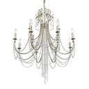 Arcadia 32.5'' Antique Silver Chandelier
