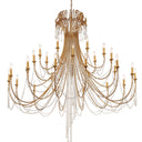 Arcadia 61'' Antique Gold Chandelier