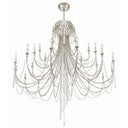 Arcadia 61'' Antique Silver Chandelier
