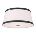 Libby Langdon Callahan 17'' Polished Nickel Flush Mount