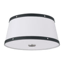 Libby Langdon Callahan 17'' Polished Nickel Flush Mount