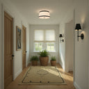 Libby Langdon Callahan 17'' Polished Nickel Flush Mount