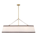 Libby Langdon Callahan 47.5'' Luxe Gold Linear Oval Chandelier