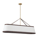 Libby Langdon Callahan 47.5'' Luxe Gold Linear Oval Chandelier