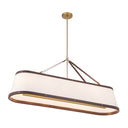 Libby Langdon Callahan 47.5'' Luxe Gold Linear Oval Chandelier