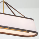 Libby Langdon Callahan 47.5'' Luxe Gold Linear Oval Chandelier
