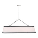 Libby Langdon Callahan 47.5'' Polished Nickel Linear Oval Chandelier