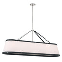 Libby Langdon Callahan 47.5'' Polished Nickel Linear Oval Chandelier