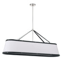 Libby Langdon Callahan 47.5'' Polished Nickel Linear Oval Chandelier
