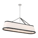 Libby Langdon Callahan 47.5'' Polished Nickel Linear Oval Chandelier