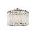 Libby Langdon Elliot 15.25'' Polished Nickel Semi Flush Mount