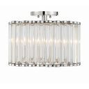Libby Langdon Elliot 15.25'' Polished Nickel Semi Flush Mount