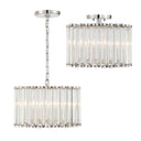 Libby Langdon Elliot 15.25'' Polished Nickel Semi Flush Mount