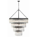 Emory 40'' Black Forged Chandelier