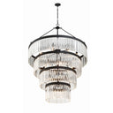 Emory 40'' Black Forged Chandelier