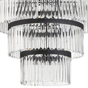 Emory 40'' Black Forged Chandelier