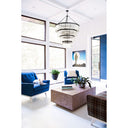 Emory 40'' Black Forged Chandelier